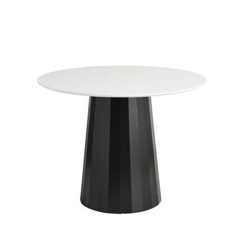 Cooper 100cm MDF Dining Table Black/White