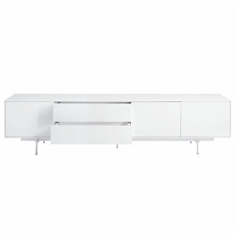 Argo Large Entertainment Unit 208cm White - Glicks Furniture