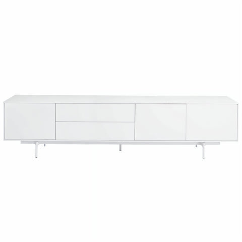 Argo Large Entertainment Unit 208cm White - Glicks Furniture