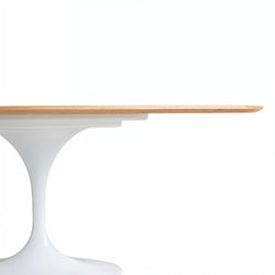 Tulip Oval Dining Table 170cm Natural Ash Top Eero Saarinen Replica