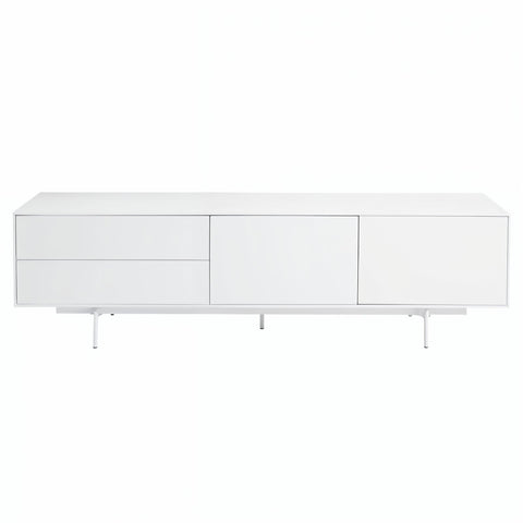 Argo Small Entertainment Unit 180cm White - Glicks Furniture