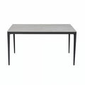 Megan Ceramic Dining Table 140cm Grey - Glicks Furniture