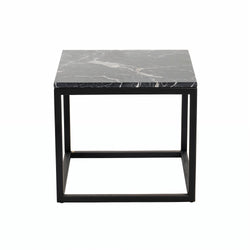 Belgian Marble Side Table Black