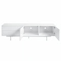 Argo Small Entertainment Unit 180cm White - Glicks Furniture