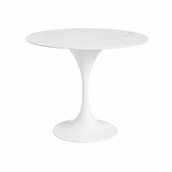 Verona Outdoor Round Dining Table White