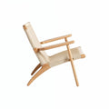 Hans Wegner Ch25 Easy Chair Replica Cream - Glicks Furniture