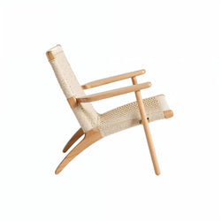 Hans Wegner Ch25 Easy Chair Replica Cream
