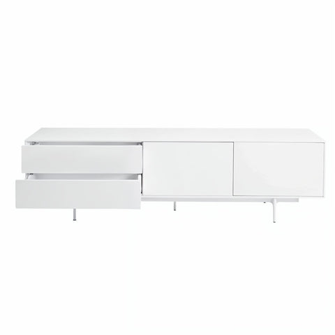 Argo Small Entertainment Unit 180cm White - Glicks Furniture