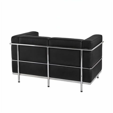 Le Corbusier LC3 Leather 2 Seater Black Replica - Glicks Furniture