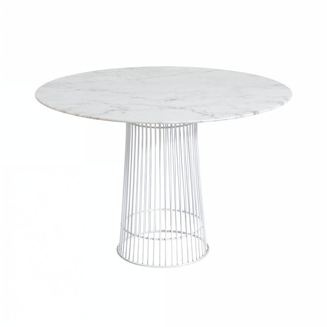Warren Platner White Marble Dining Table 110cm Replica