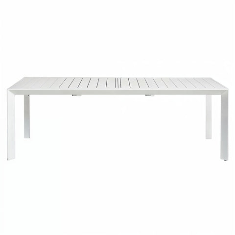 Manchester Outdoor Extension Aluminium Dining Table white - Glicks Furniture