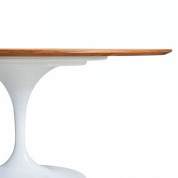 Tulip Oval Dining Table 200cm Walnut Veneer Top Eero Saarinen Replica