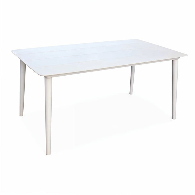 Sicily Outdoor Aluminium Rectangle Dining Table White 180cm – Glicks
