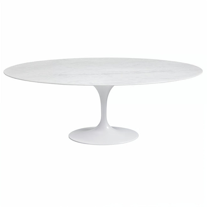 Tulip Oval Dining Table 200cm Marble Eero Saarinen Replica