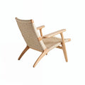 Hans Wegner Ch25 Easy Chair Replica Cream - Glicks Furniture