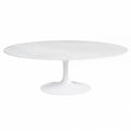 Tulip Oval Coffee Table Marble Eero Saarinen Replica - Glicks Furniture