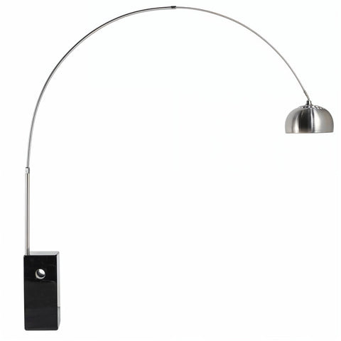 Arco Floor Lamp Flos Replica Black Marble - Glicks Furniture