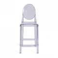 Ghost Bar Stool With Back Clear Philippe Starck Replica - Glicks Furniture