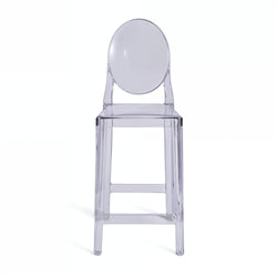 Ghost Bar Stool With Back Clear Philippe Starck Replica