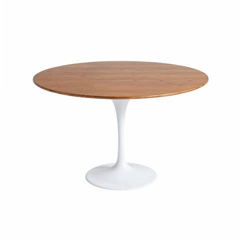 Tulip Dining Table Walnut Veneer Top 100cm Eero Saarinen Replica