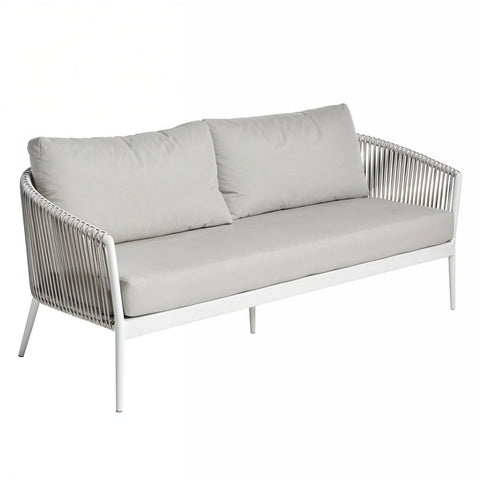 Giovanni Outdoor 3 Seater Sofa White - Glicks Furniture