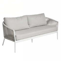Giovanni Outdoor 3 Seater Sofa White