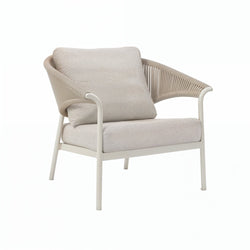 Mykonos Outdoor Lounge Chair Ivory White