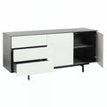 Argo Small Sideboard 160cm Grey White - Glicks Furniture