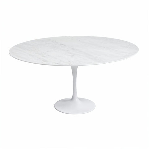 Tulip Dining Table Round Marble 150cm Eero Saarinen Replica - Glicks Furniture