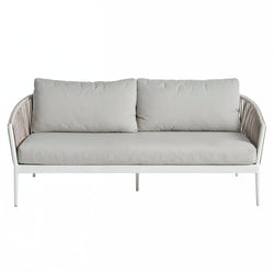 Giovanni Outdoor 3 Seater Sofa White