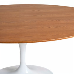 Tulip Oval Dining Table 200cm Walnut Veneer Top Eero Saarinen Replica