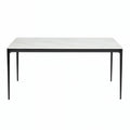 Megan Ceramic Dining Table 180cm White - Glicks Furniture