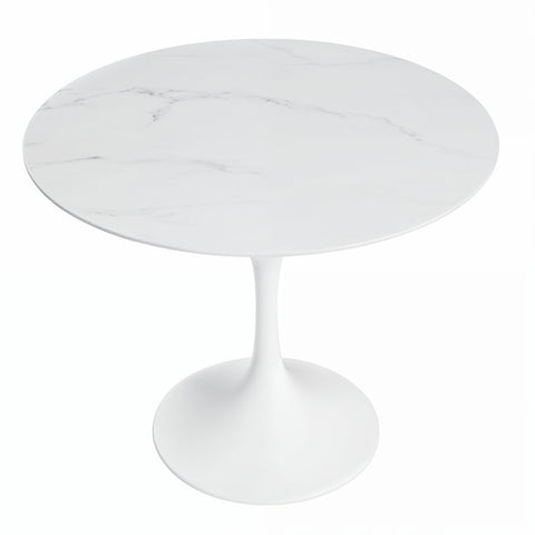 Verona Outdoor Round Dining Table White - Glicks Furniture