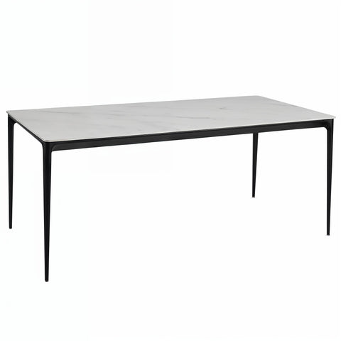 Megan Ceramic Dining Table 160cm White - Glicks Furniture