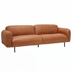 Jasper 3 Seater Tan Leather Sofa