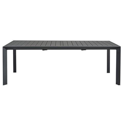 Manchester Outdoor Extension Aluminium Dining Table Charcoal