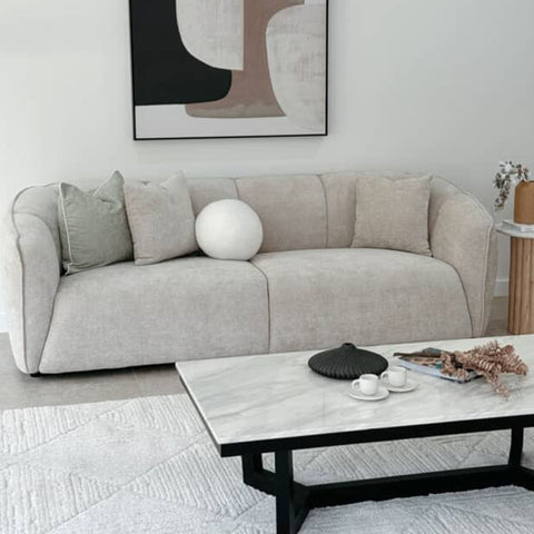 Milano 3 Seater Fabric Sofa