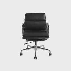 Eames Office Chair Replica Thin Low Back Chrome Frame