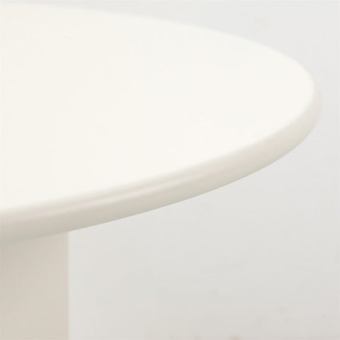 Ruby Round Coffee Table White 70cm