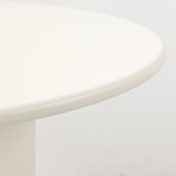 Ruby Round Coffee Table White 70cm