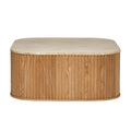 Travertine Oak Coffee Table Square 90cm - Glicks Furniture