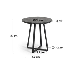Tella Outdoor Dining Table 70cm