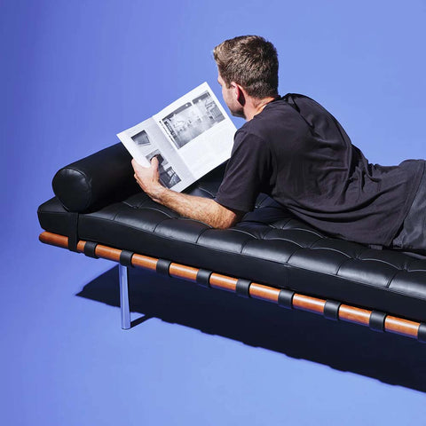 Barcelona Daybed Leather Replica - Glicks Furniture