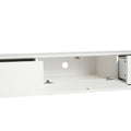 Aria Entertainment Unit 180cm White and Black Feet