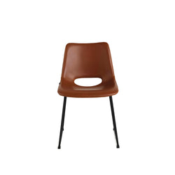 Enzo Dining Chair Rust Synthetic Leather