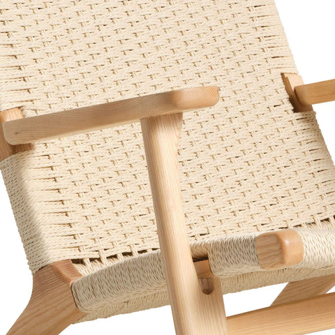 Hans Wegner Ch25 Easy Chair Replica Cream - Glicks Furniture