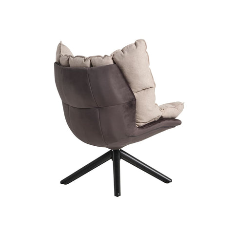 Husk Replica Swivel Chair Ivory Fabric - Glicks Furniture