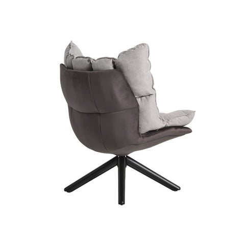 Husk Replica Swivel Chair Grey Fabric - Glicks Furniture