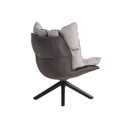 Husk Replica Swivel Chair Grey Fabric