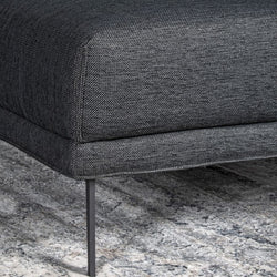  Mario Cellini Charoal Strata 3 Seater Fabric Sofa 